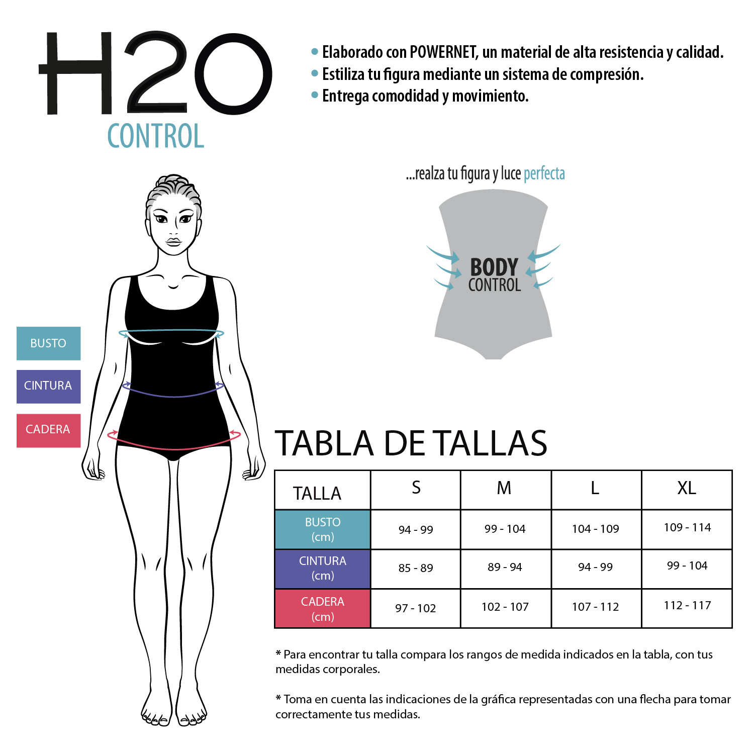 TRAJE DE BAÑO MUJER H2O WEAR FALDA CONTROL AIDA - 6