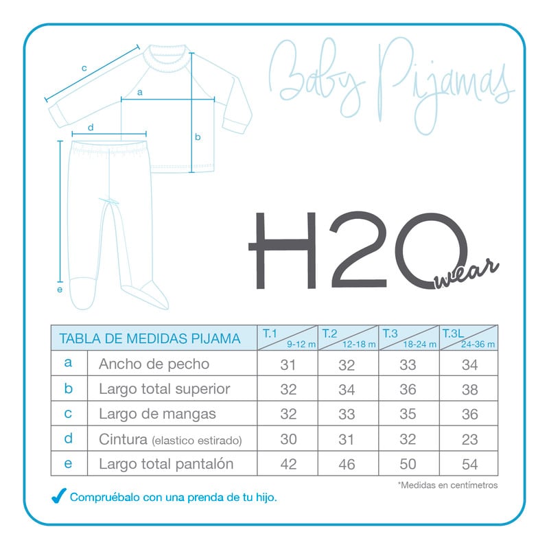 BEBE PIJAMA SUPERHERO 2PZ H2O - 3