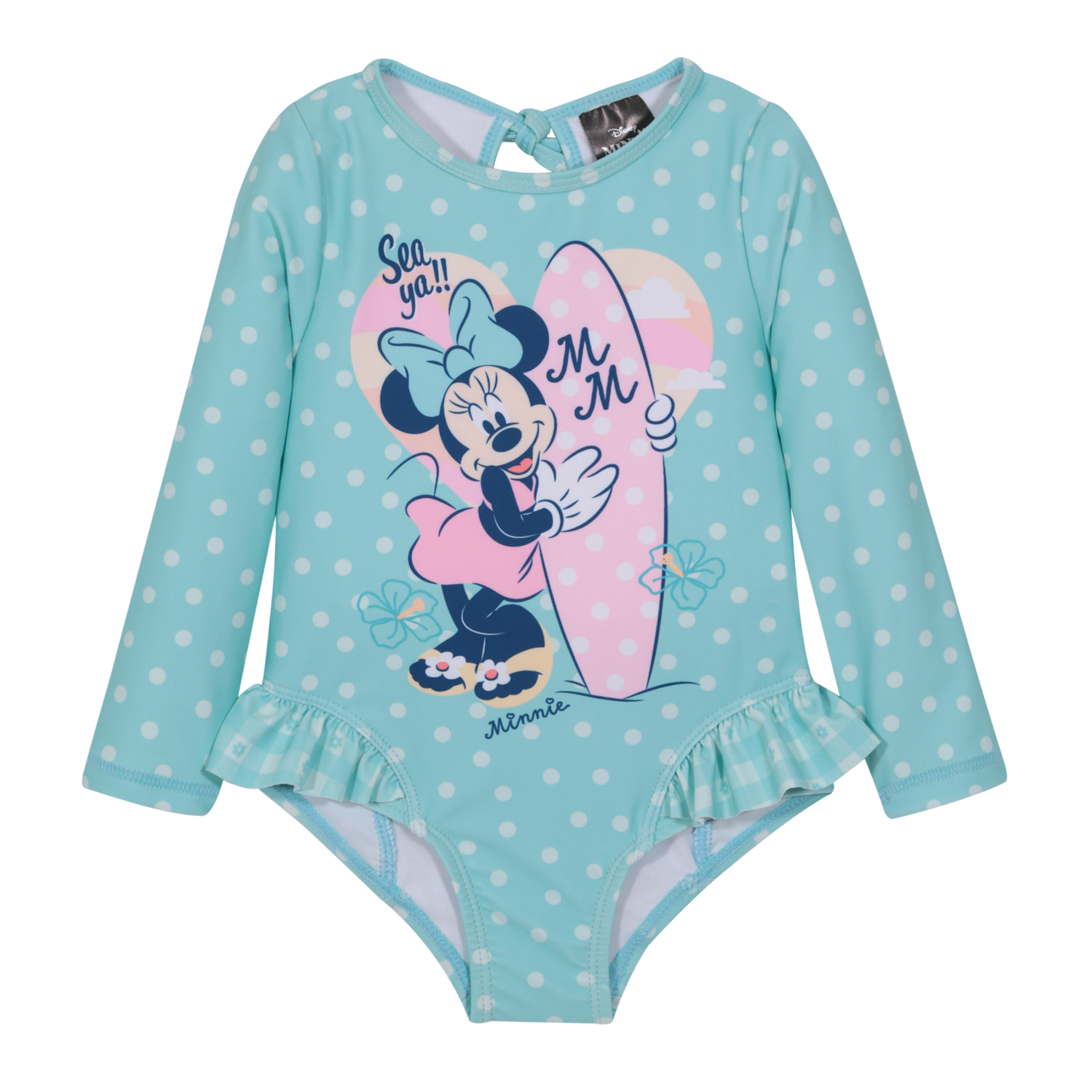 TRAJE DE BAÑO BEBE NIÑA ENTERO UV50 M/LARGA MINNIE DISNEY - 2