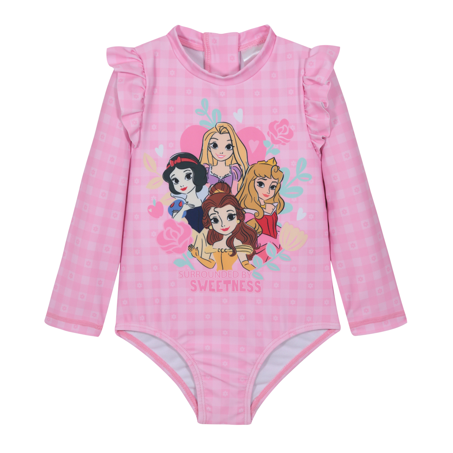 TRAJE DE BAÑO BEBE NIÑA ENTERO UV50 M/LARGA PRINCESAS DISNEY - 1