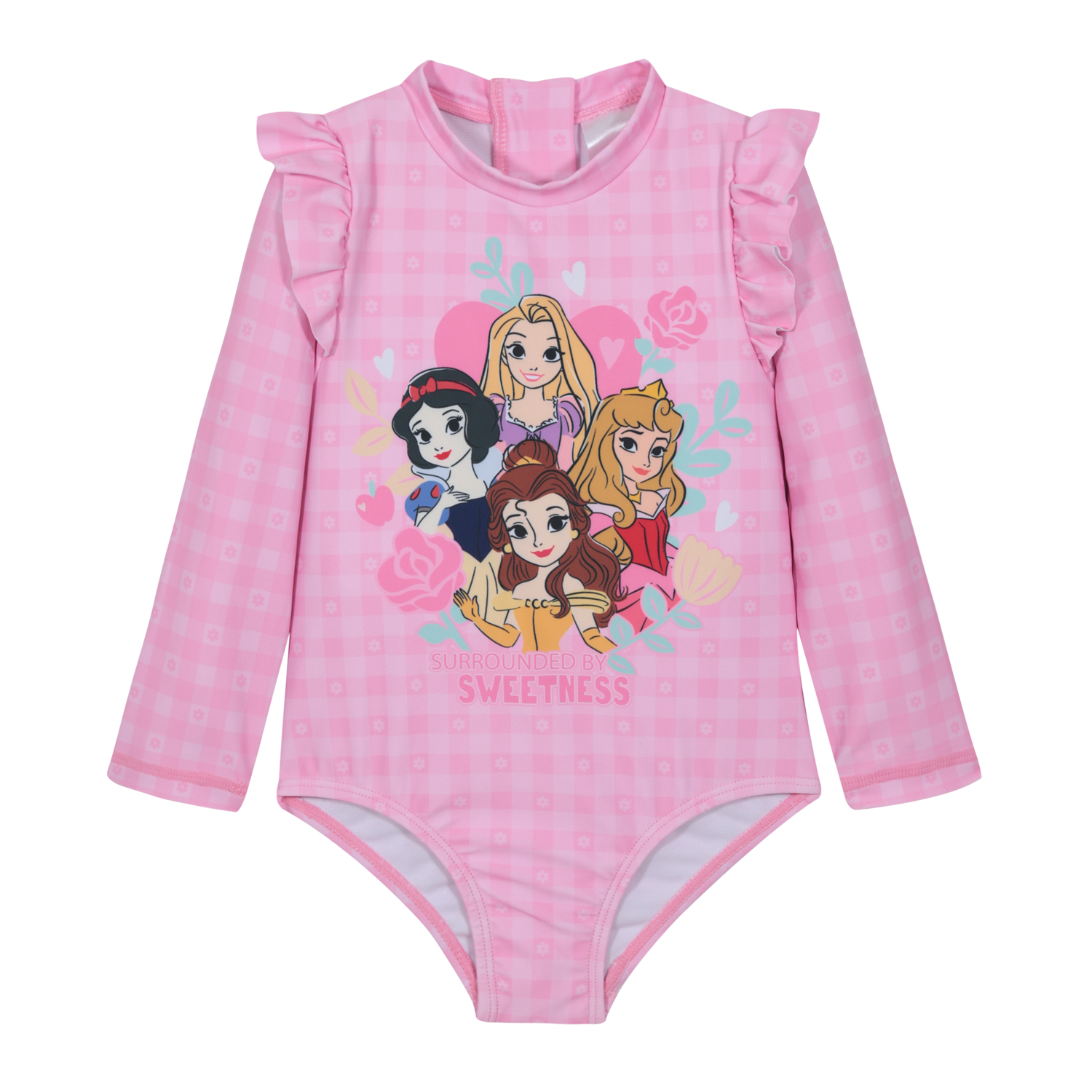 TRAJE DE BAÑO BEBE NIÑA ENTERO UV50 M/LARGA PRINCESAS DISNEY - 2