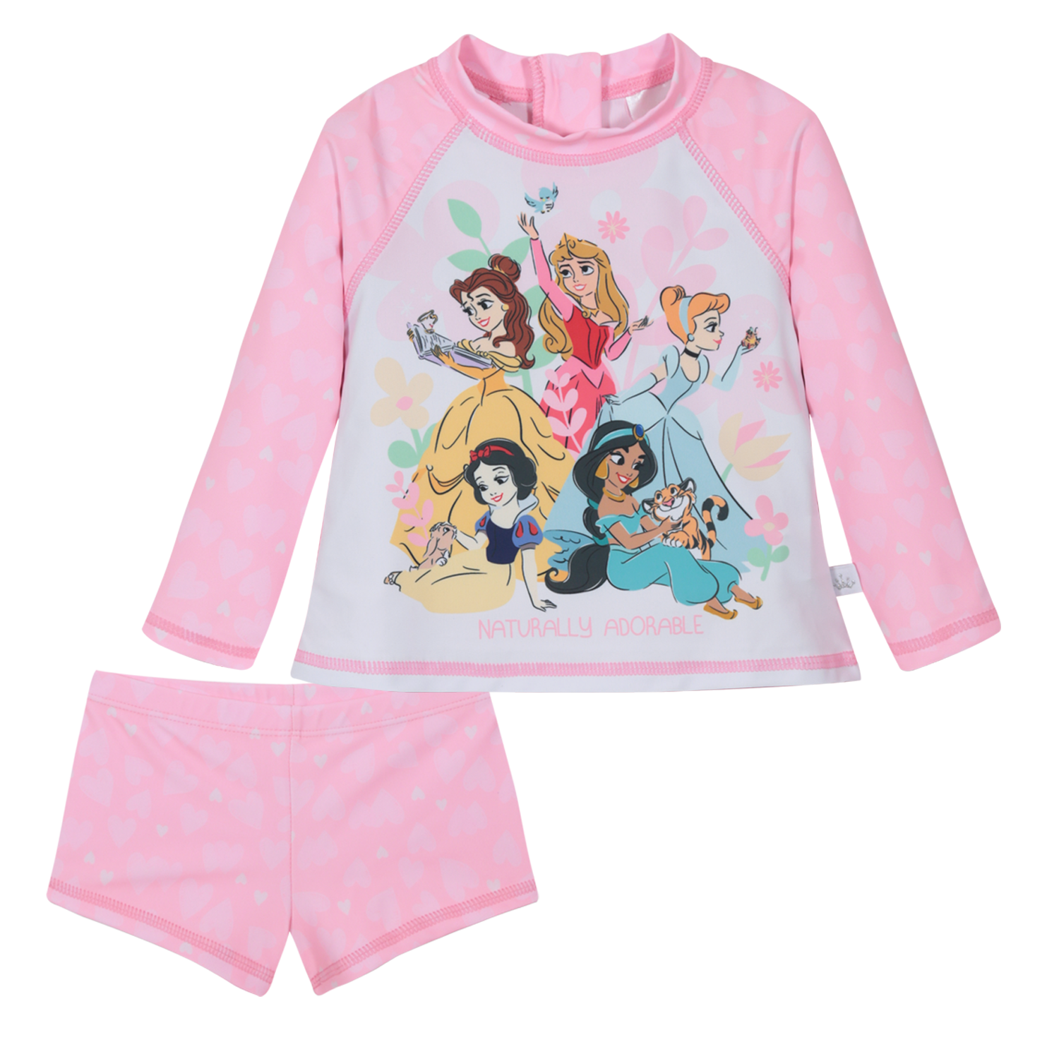 TRAJE DE BAÑO BEBE NIÑA SET UV50 M/LARGA PRINCESAS DISNEY - 2