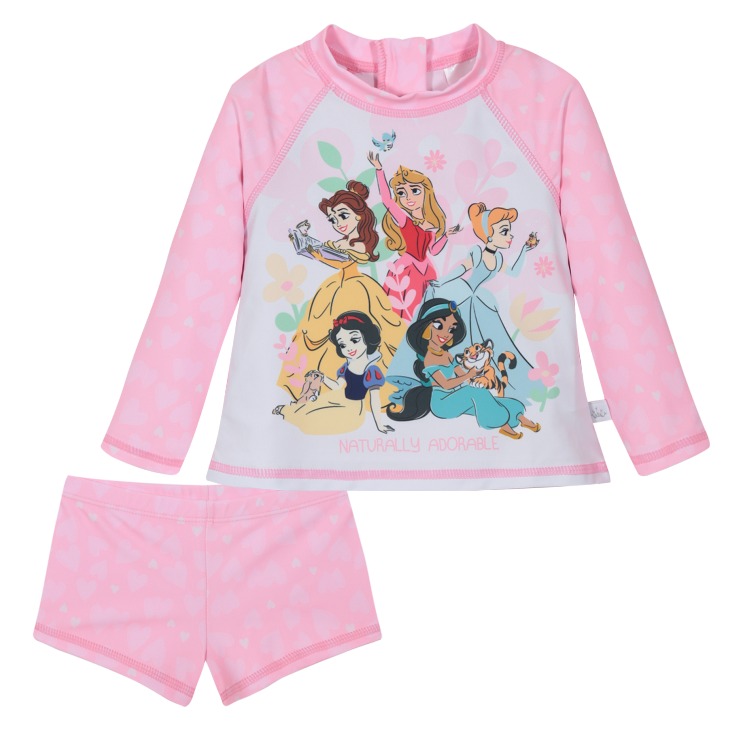 TRAJE DE BAÑO BEBE NIÑA SET UV50  M/LARGA PRINCESAS DISNEY - 2