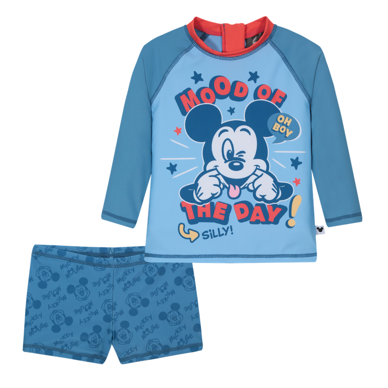 TRAJE DE BAÑO BEBE NIÑO SET UV50 M/LARGA MICKEY DISNEY - 2