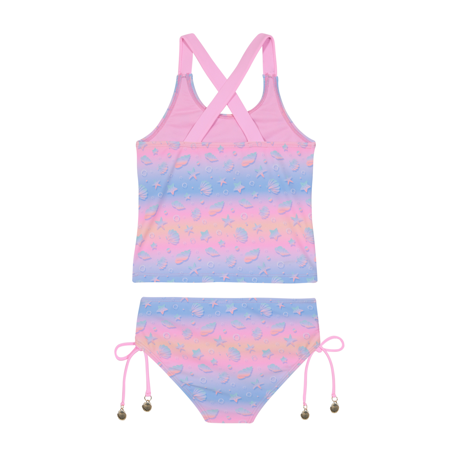 Traje de Baño Niña Tankini UV50 H2O Wear Rosado - 4