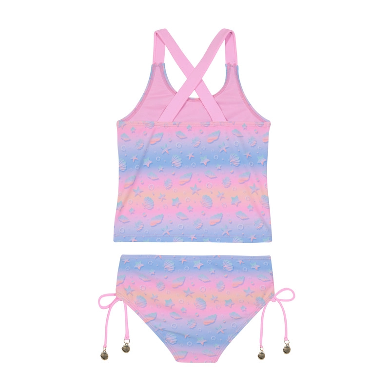 TRAJE DE BAÑO NIÑA TANKINI UV50 H2O WEAR ROSADO - 7