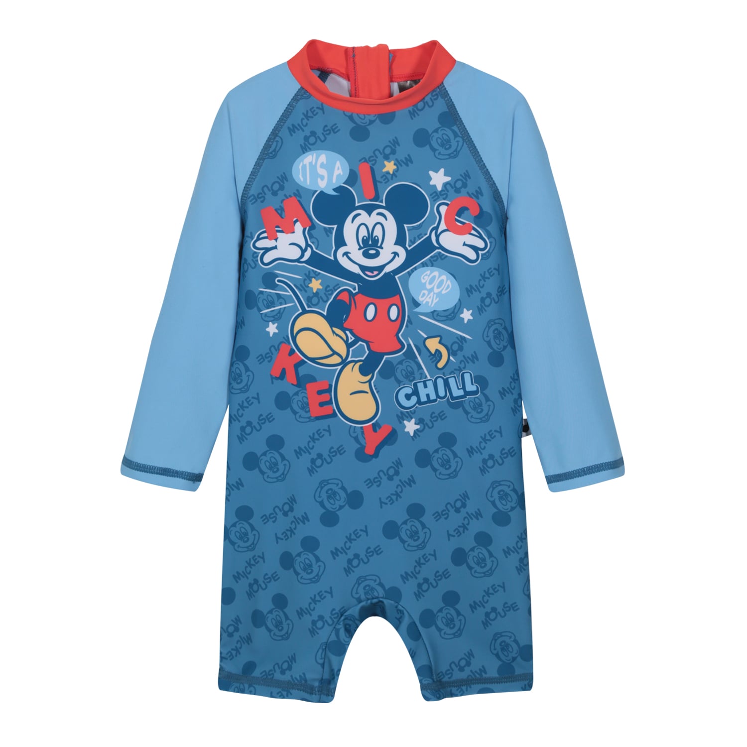 TRAJE DE BAÑO BEBE NIÑO BODY UV50 M/LARGA MICKEY DISNEY - 1