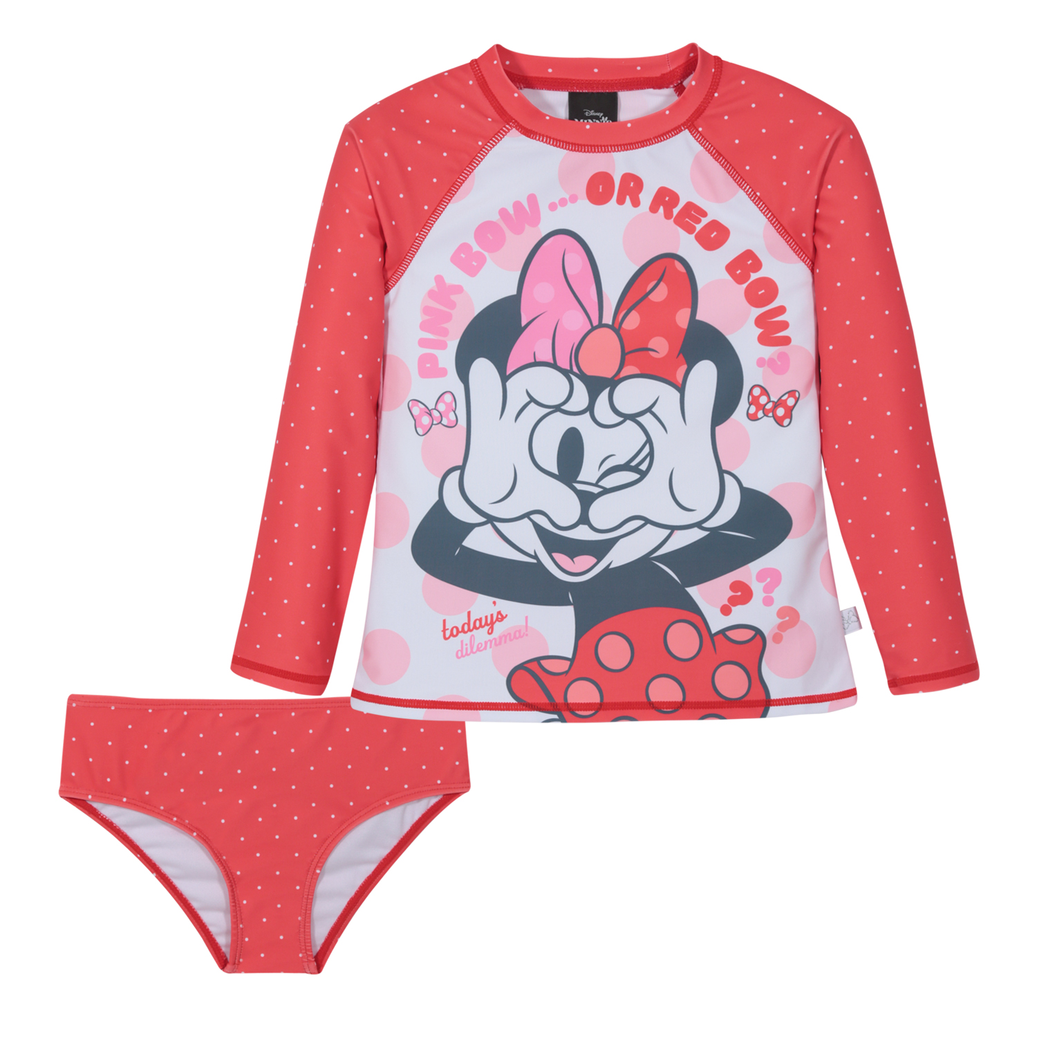 TRAJE DE BAÑO NIÑA SET UV50 M/LARGA MINNIE DISNEY - 1
