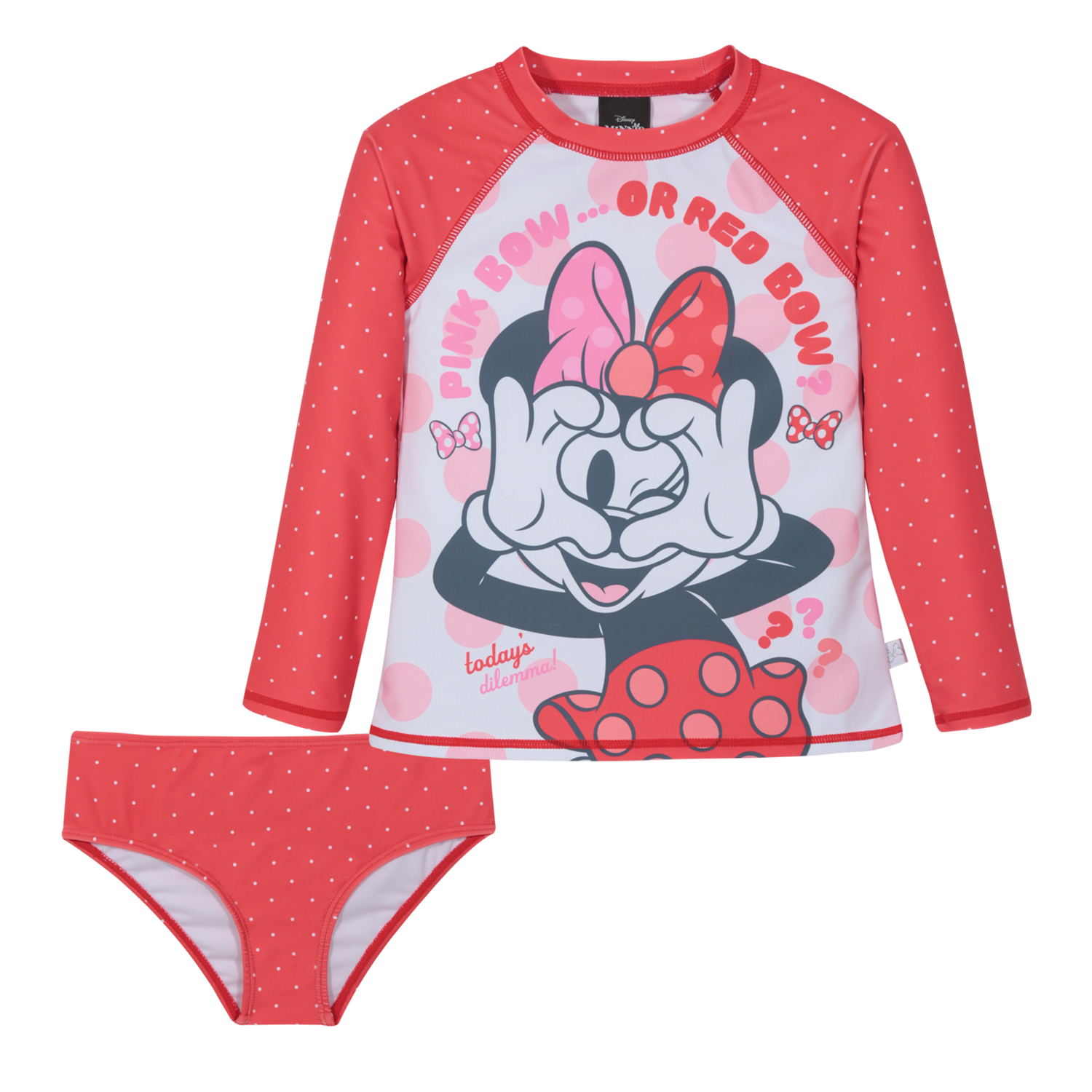 TRAJE DE BAÑO NIÑA SET UV50 M/LARGA MINNIE DISNEY - 2