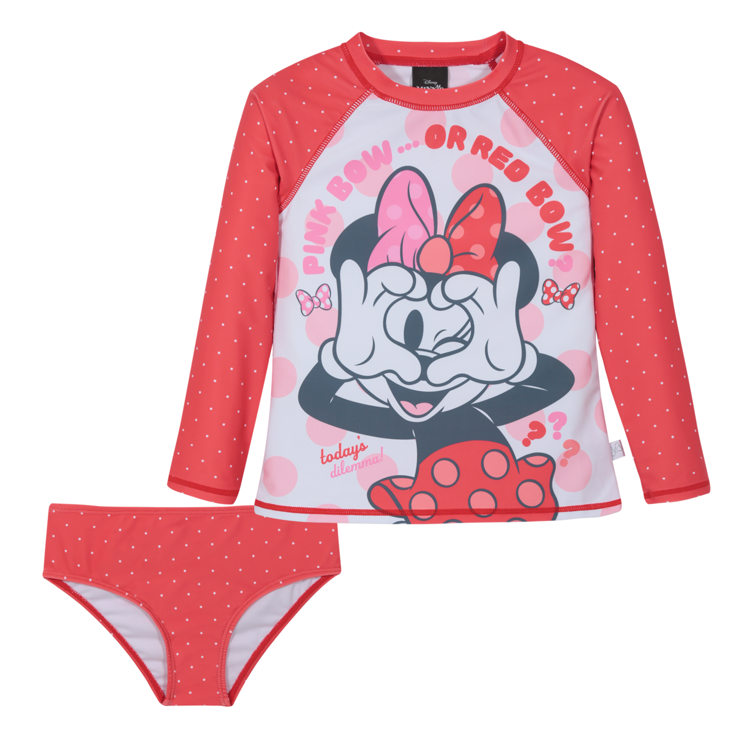 TRAJE DE BAÑO NIÑA SET UV50 M/LARGA MINNIE DISNEY - 2