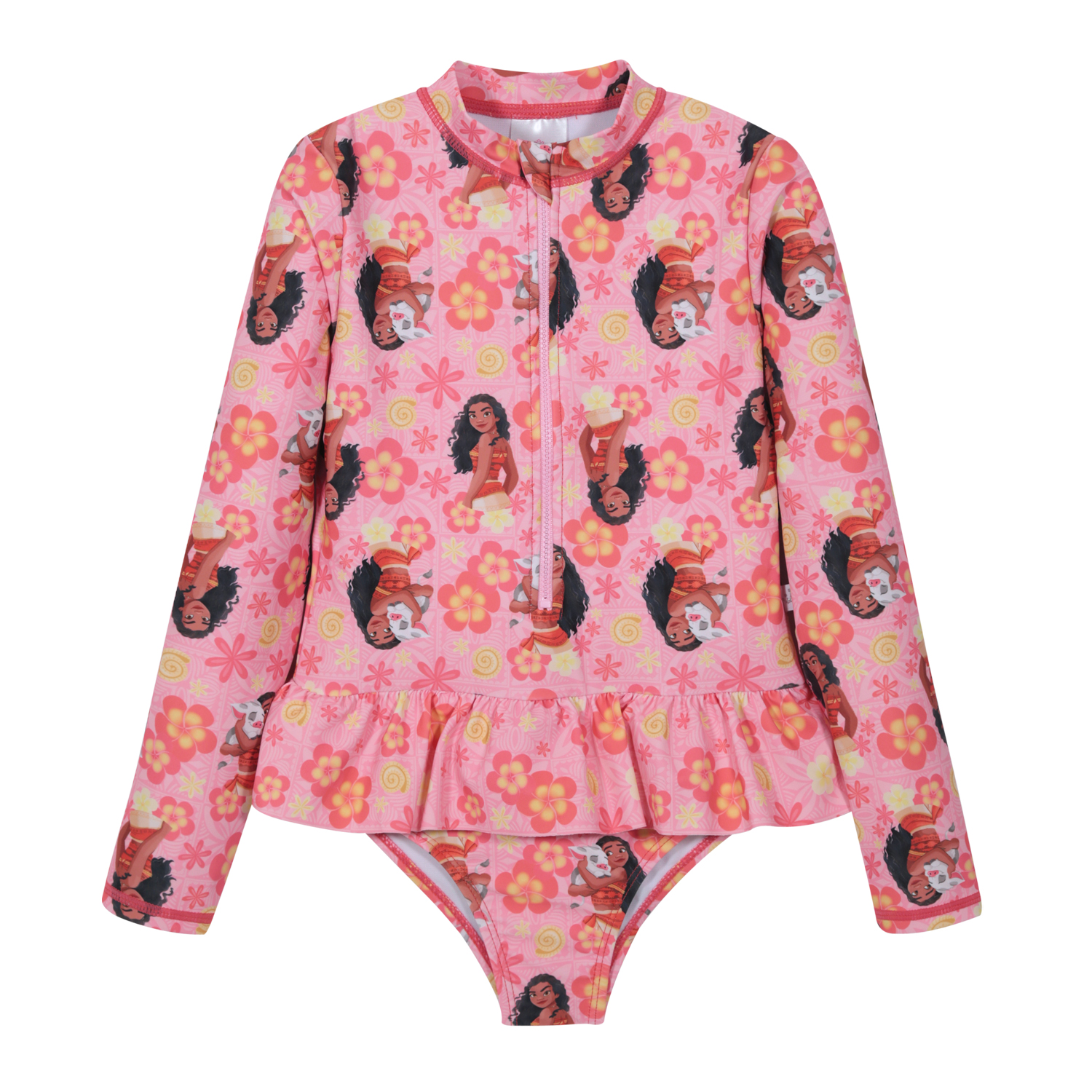 TRAJE DE BAÑO NIÑA ENTERO UV50 M/LARGA PRINCESAS DISNEY - 1