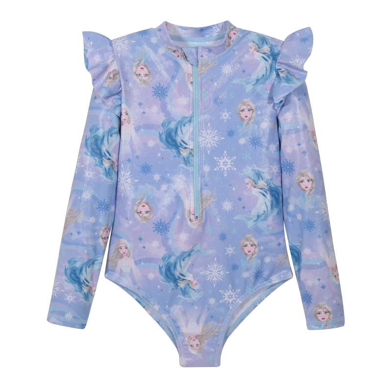 TRAJE DE BAÑO NIÑA ENTERO UV50 M/LARGA FROZEN DISNEY - 3