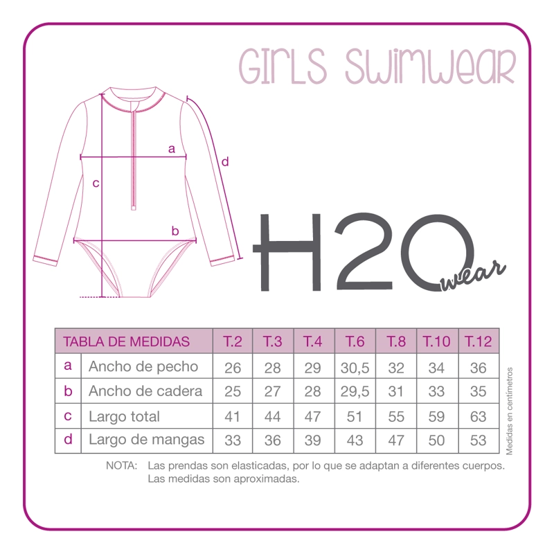 TRAJE DE BAÑO NIÑA ENTERO UV50 M/LARGA FROZEN DISNEY - 6