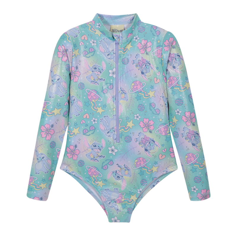 TRAJE DE BAÑO NIÑA ENTERO UV50M/LARGA STITCH DISNEY - 2