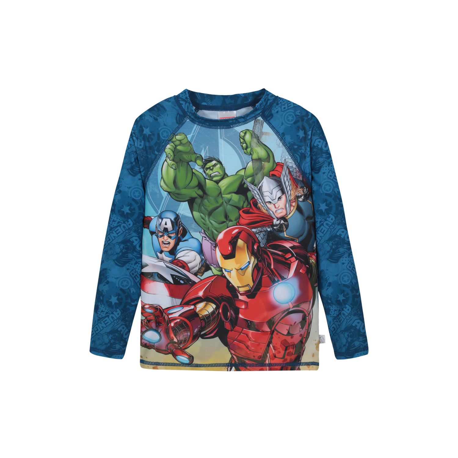 TRAJE DE BAÑO NIÑO POLERA UV50 M/LARGA AVENGERS DISNEY - 1