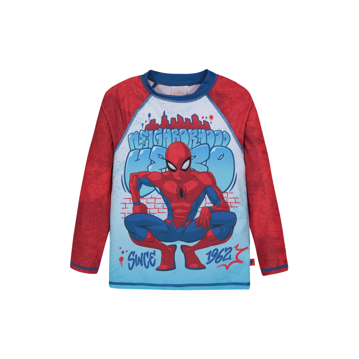 TRAJE DE BAÑO NIÑO POLETA UV50 M/LARGA SPIDERMAN DISNEY - 1