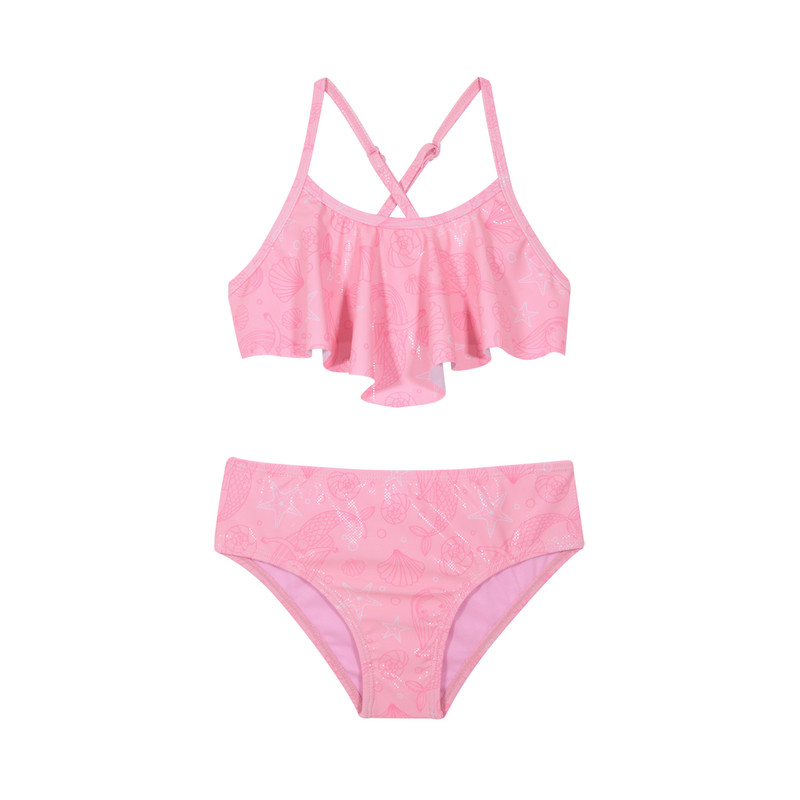 TRAJE DE BAÑO NIÑA BIKINI VUELO UV50 H2O WEAR ROSADO - 1