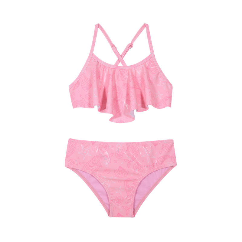 TRAJE DE BAÑO NIÑA BIKINI VUELO UV50 H2O WEAR ROSADO - 2