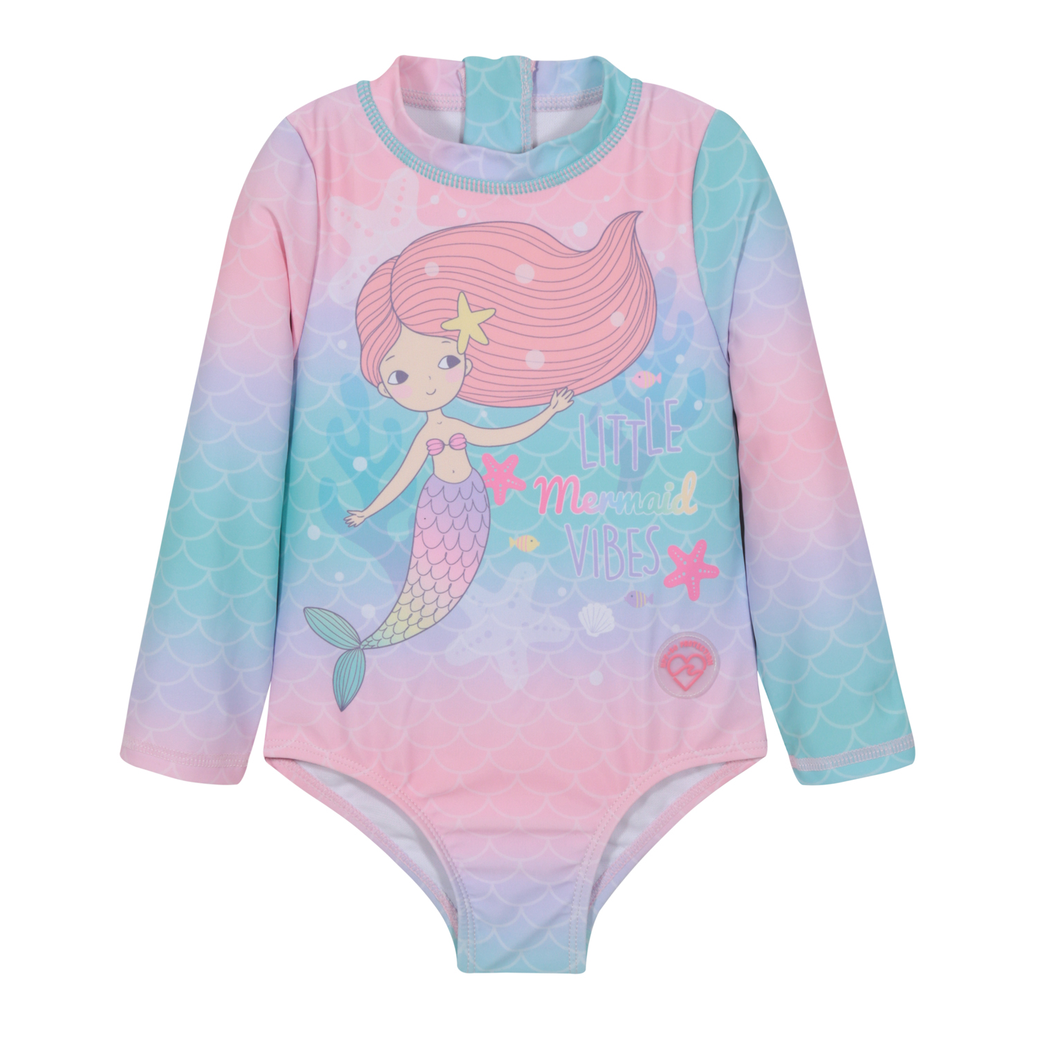 TRAJE DE BAÑO BEBE NIÑA ENTERO UV50 M/LARGA SUBLIMADO H2O WEAR - 1