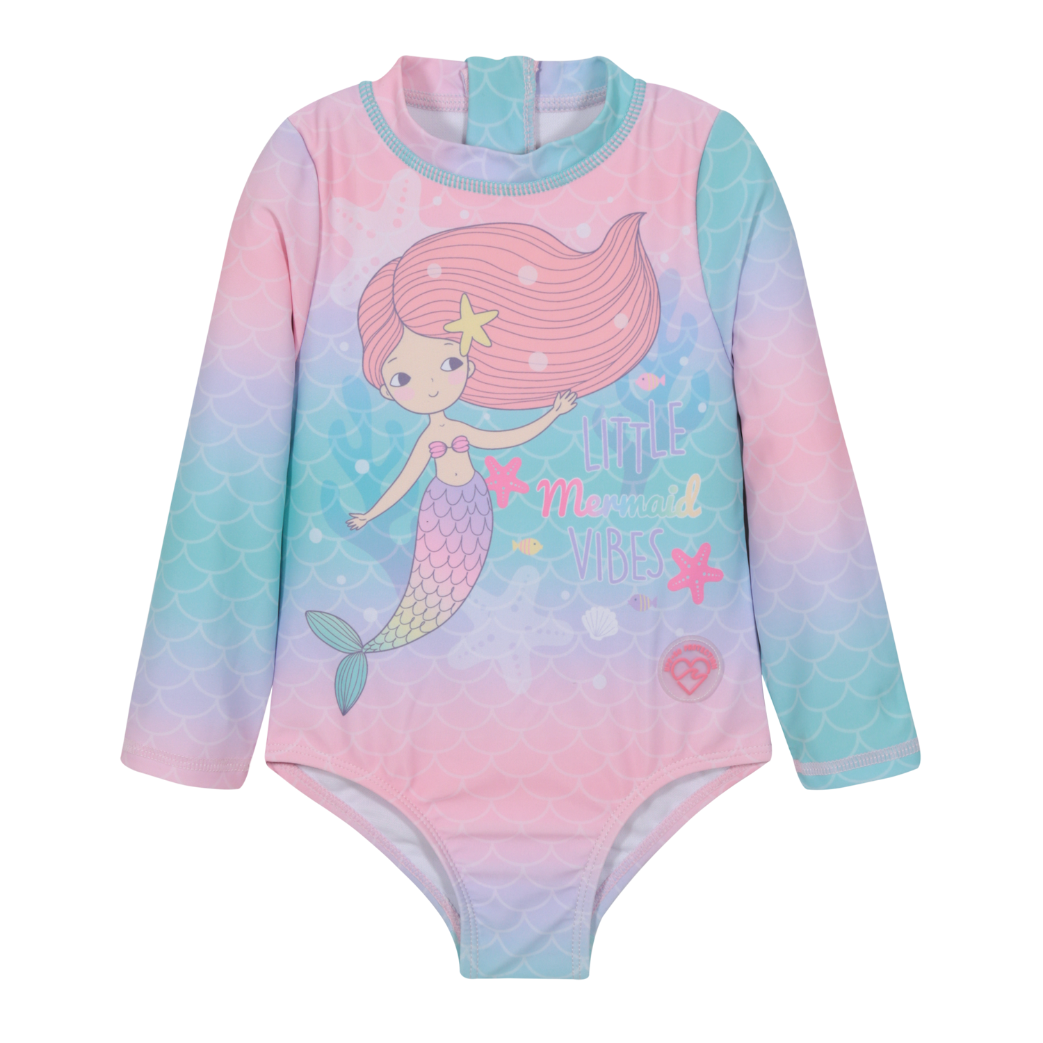 TRAJE DE BAÑO BEBE NIÑA ENTERO UV50 M/LARGA SUBLIMADO H2O WEAR - 2