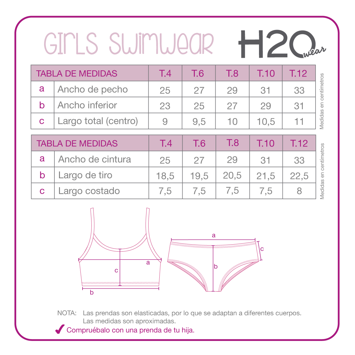 TRAJE DE BAÑO NIÑA BIKINI VUELOS UV50 H2O WEAR MULTICOLOR - 4