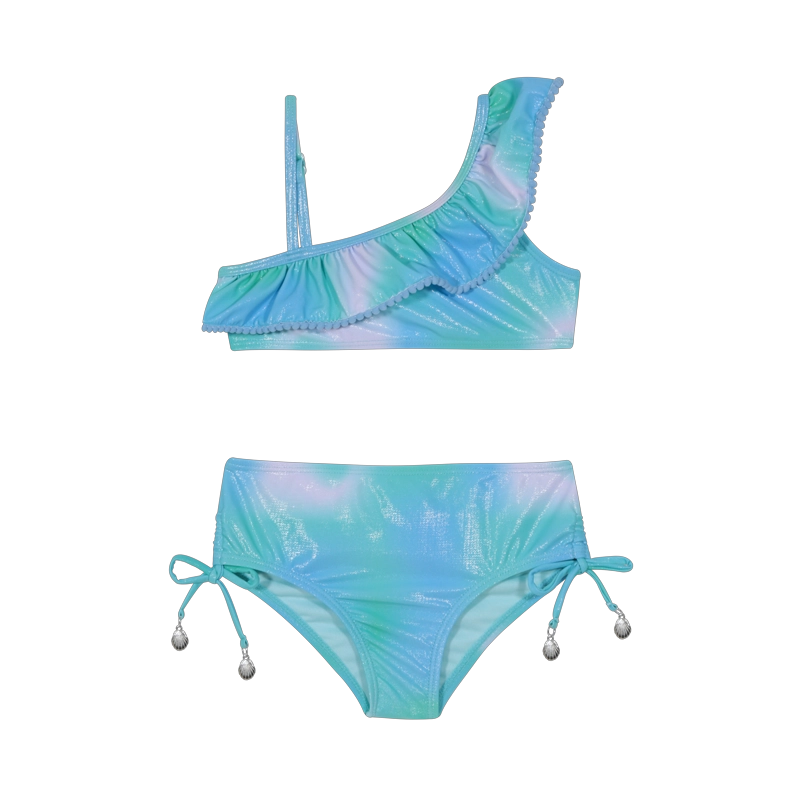 TRAJE DE BAÑO NIÑA BIKINI 1 HOMBRO UV50 H2O WEAR CALIPSO - 2