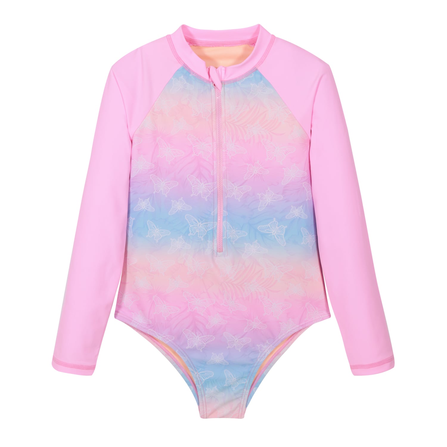TRAJE DE BAÑO NIÑA M/LARGA UV50 H2O WEAR ROSADO - 1