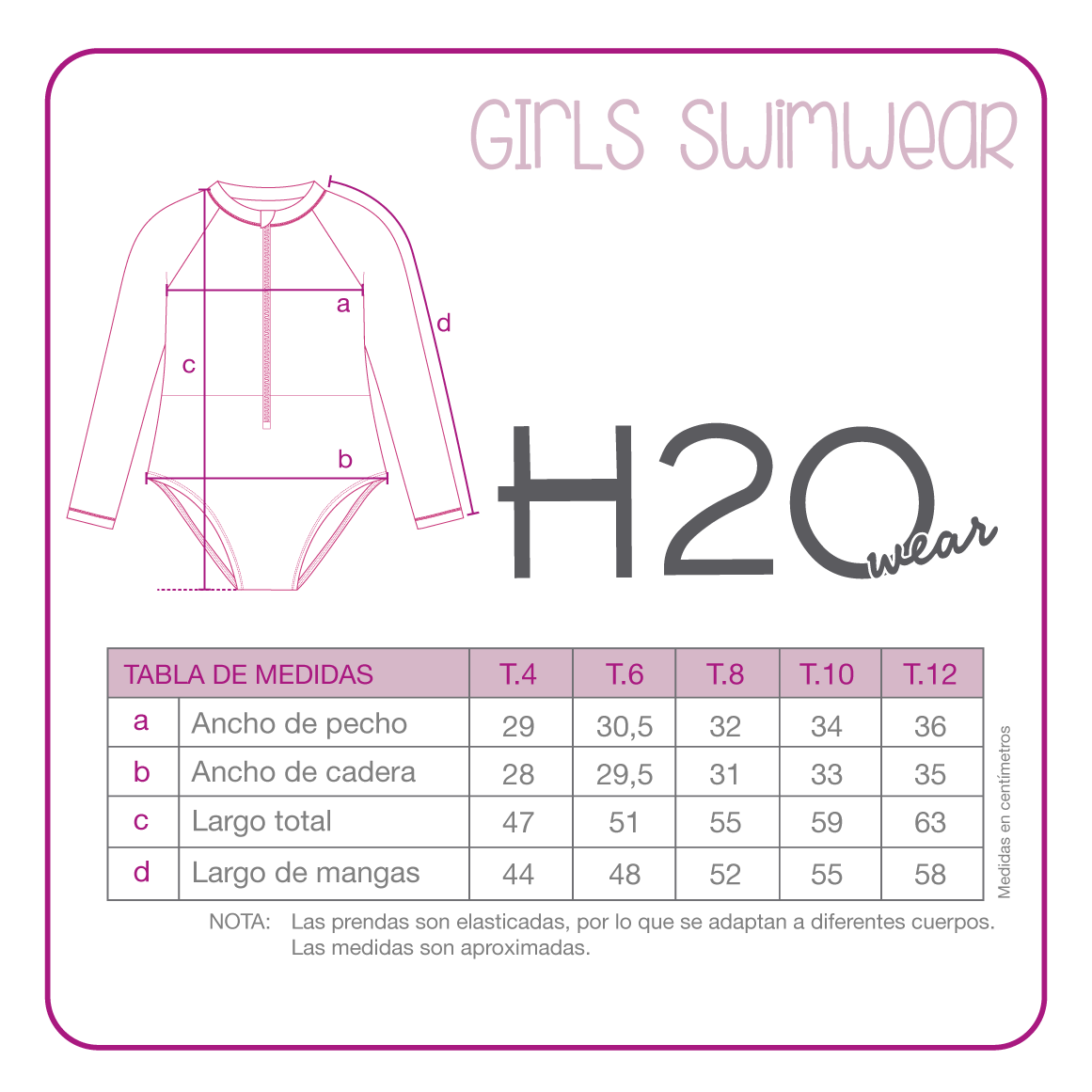 TRAJE DE BAÑO NIÑA M/LARGA CUT OUT UV50 H2O WEAR MULTICOLOR - 4