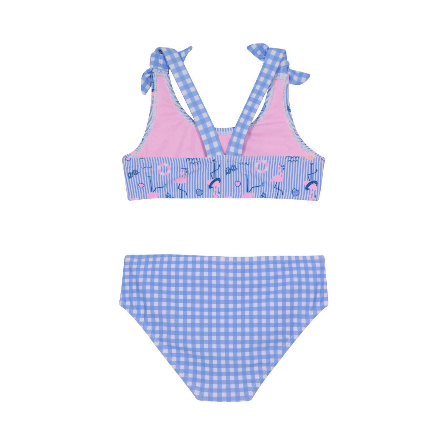 TRAJE DE BAÑO NIÑA BIKINI RIBBONS UV50 H2O WEAR CELESTE - 3