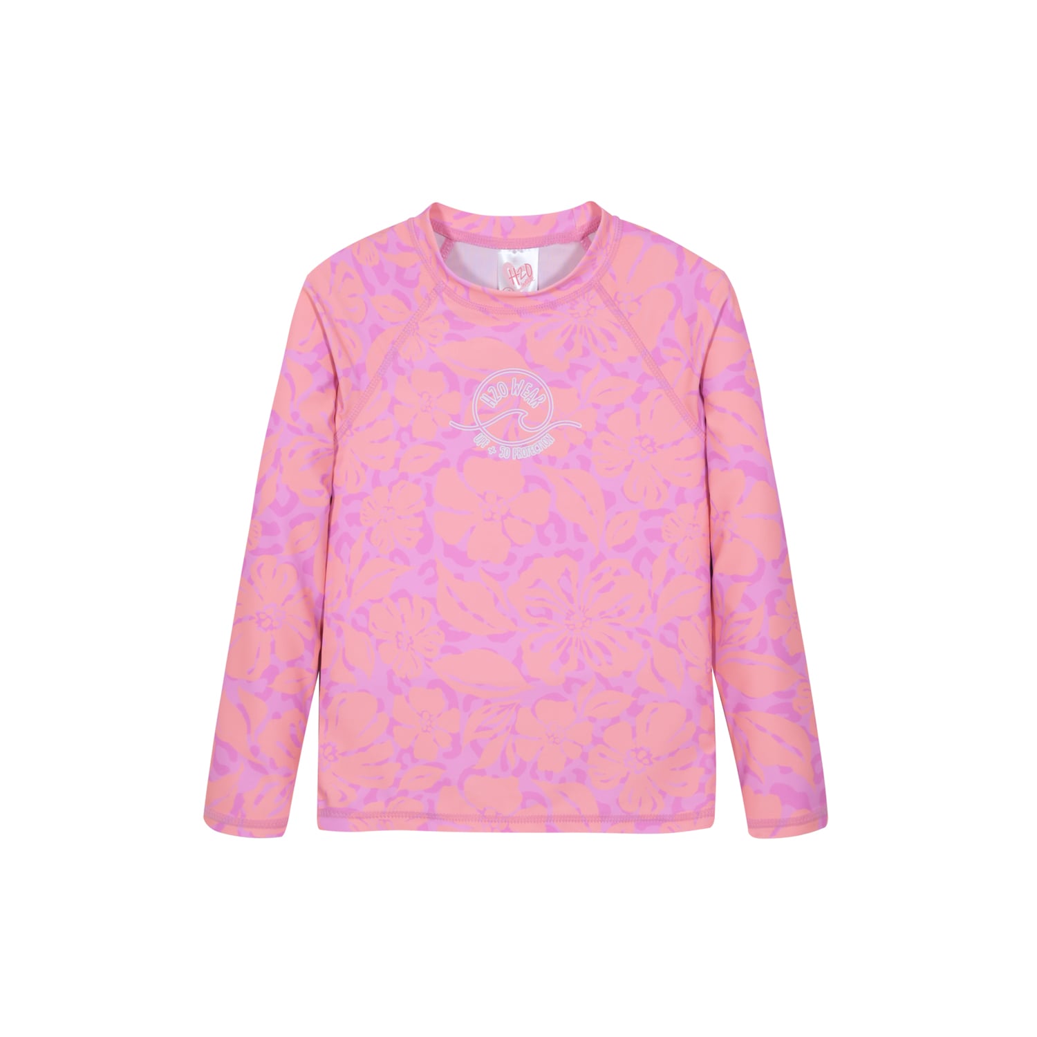 TRAJE DE BAÑO NIÑA POLERA UV50 M/LARGA H2O WEAR FUCSIA - 1