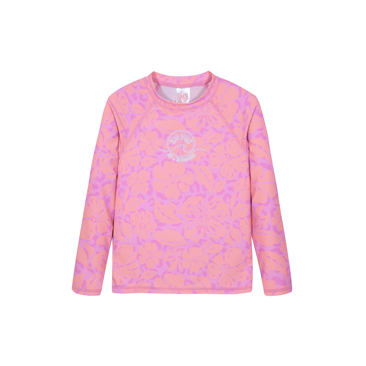 TRAJE DE BAÑO NIÑA POLERA UV50 M/LARGA H2O WEAR FUCSIA - 1