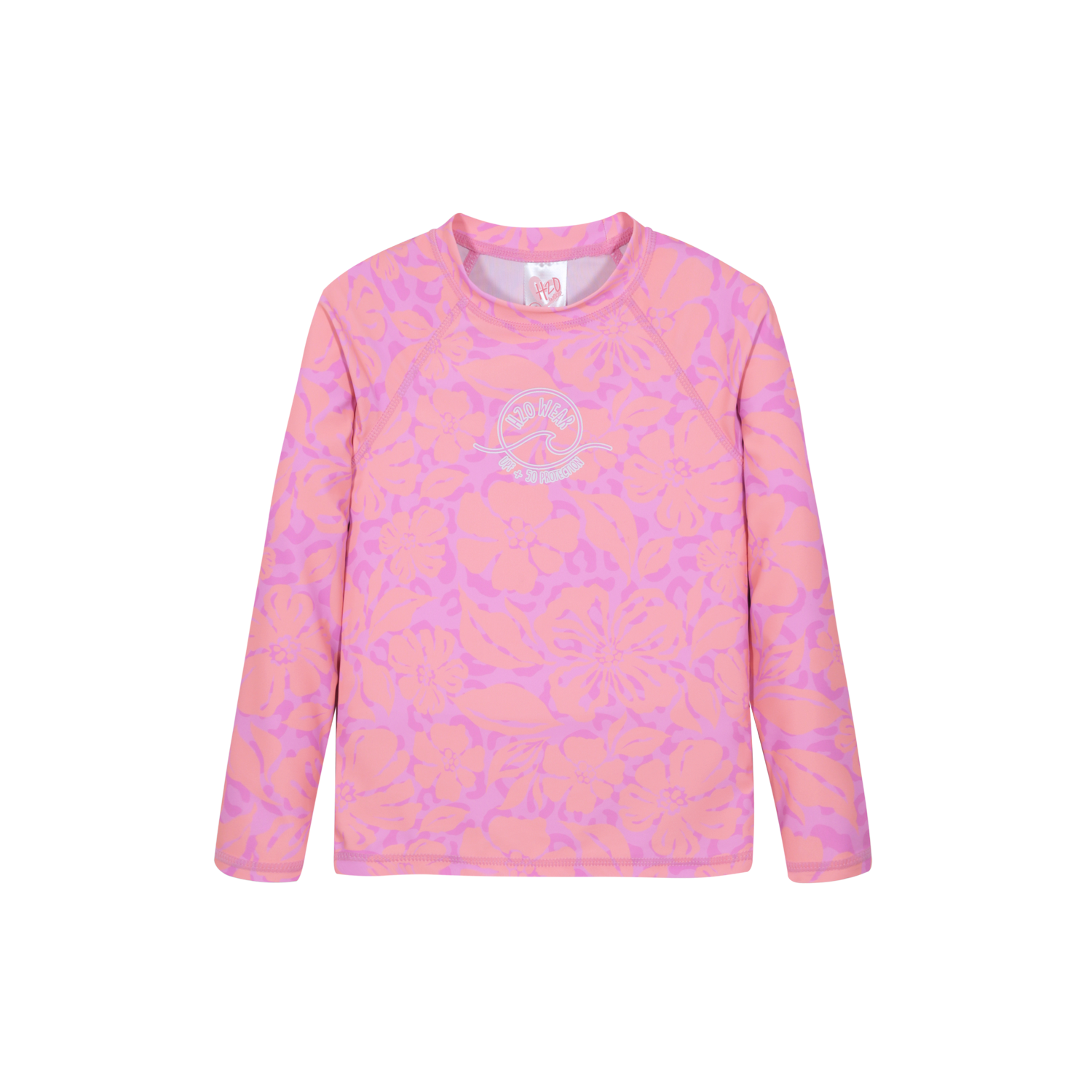 TRAJE DE BAÑO NIÑA POLERA UV50 M/LARGA H2O WEAR FUCSIA - 2