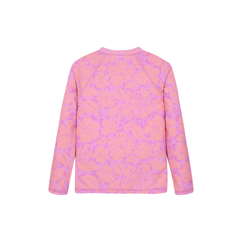TRAJE DE BAÑO NIÑA POLERA UV50 M/LARGA H2O WEAR FUCSIA - 3