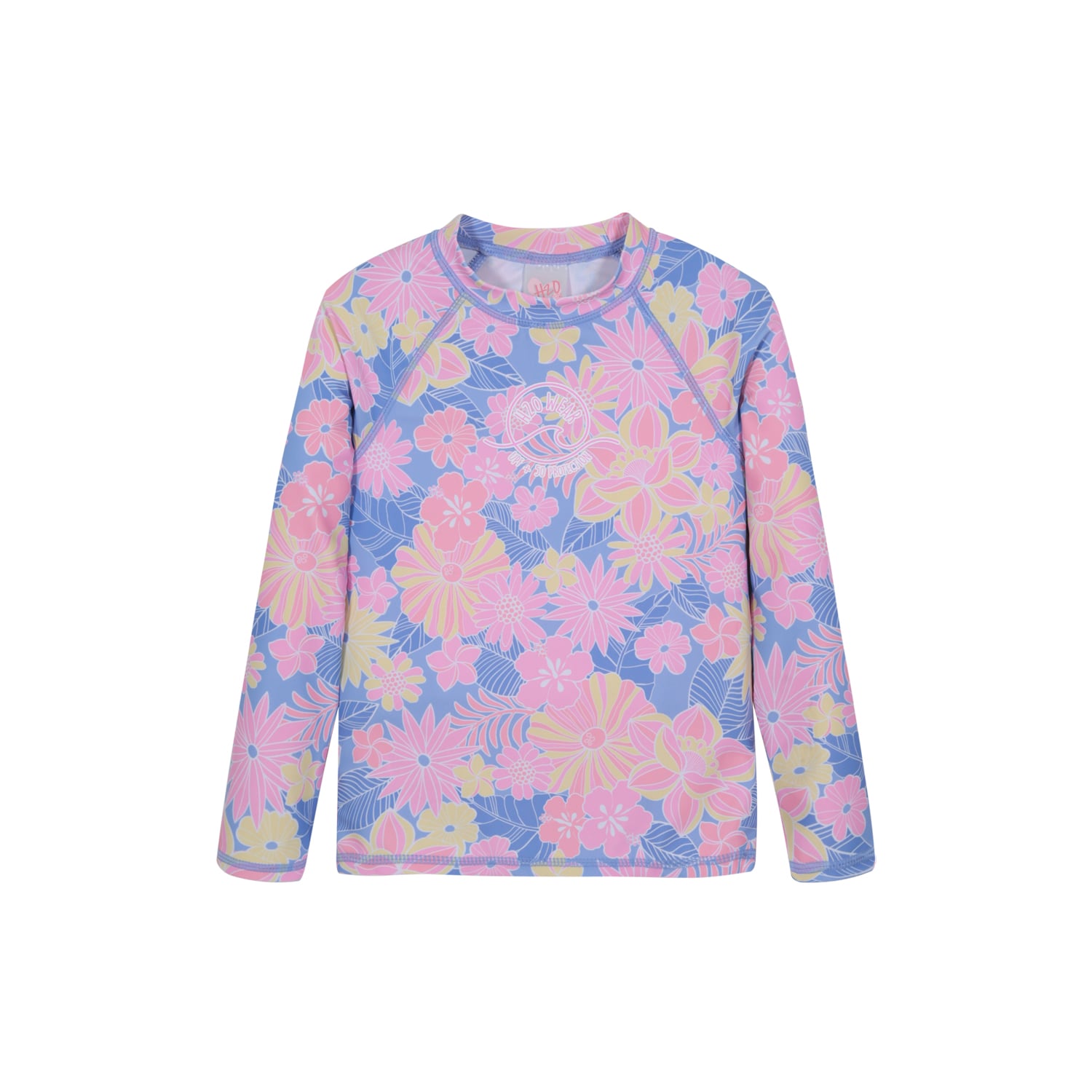 TRAJE DE BAÑO NIÑA POLERA UV50 M/LARGA H2O WEAR LILA - 1