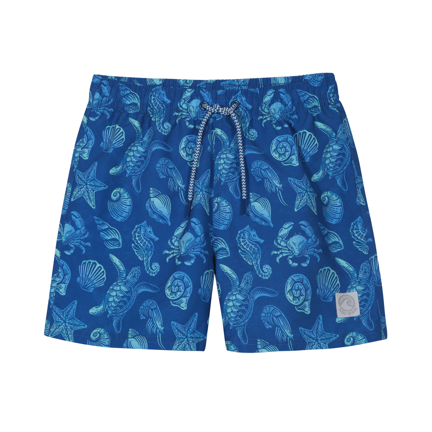 TRAJE DE BAÑO NIÑO SHORT ESTAMPADO H2O WEAR AZUL MARINO - 2