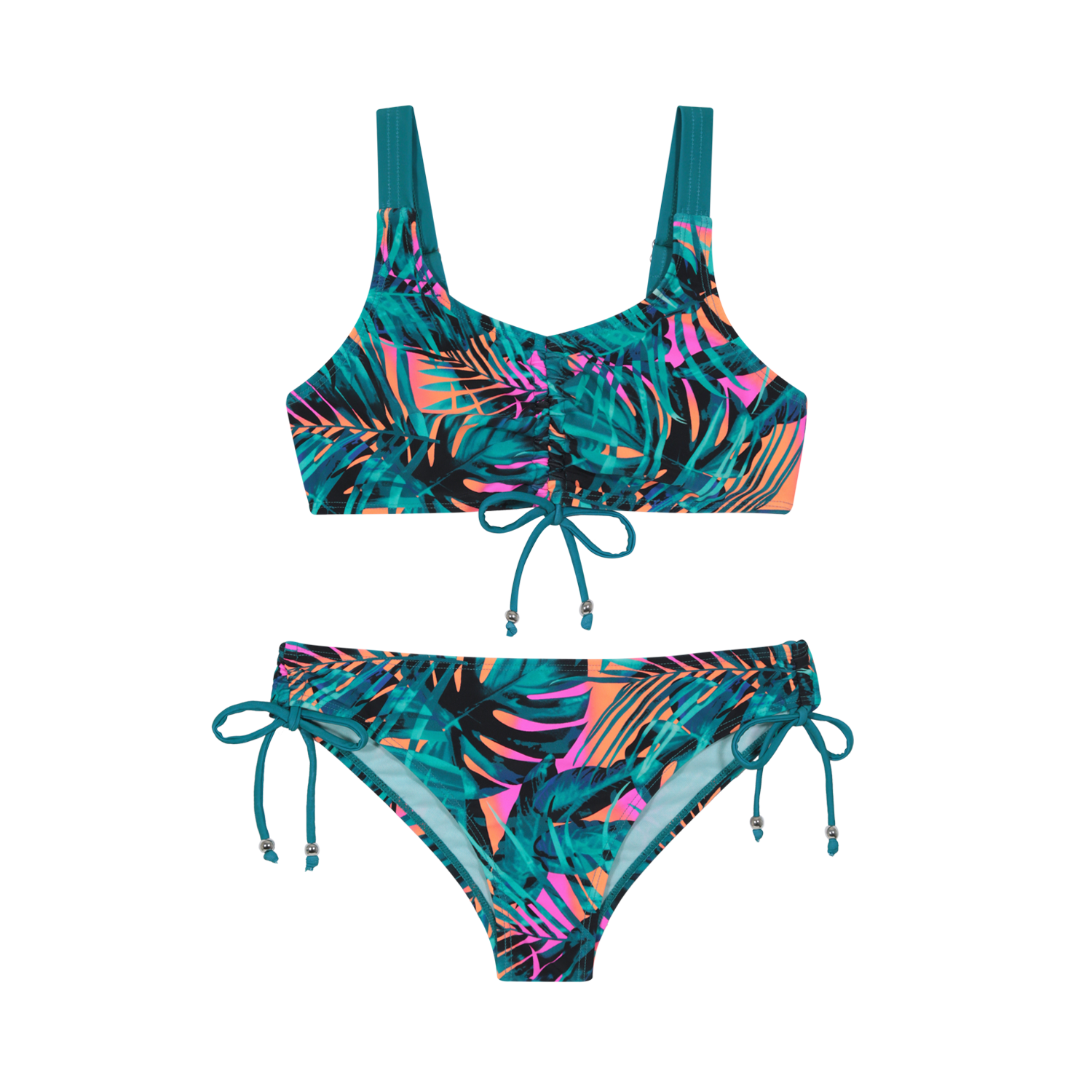 TRAJE DE BAÑO NIÑA TEENS BIKINI UV50 AOP H2O WEAR EN COLOR NEGRO - 3