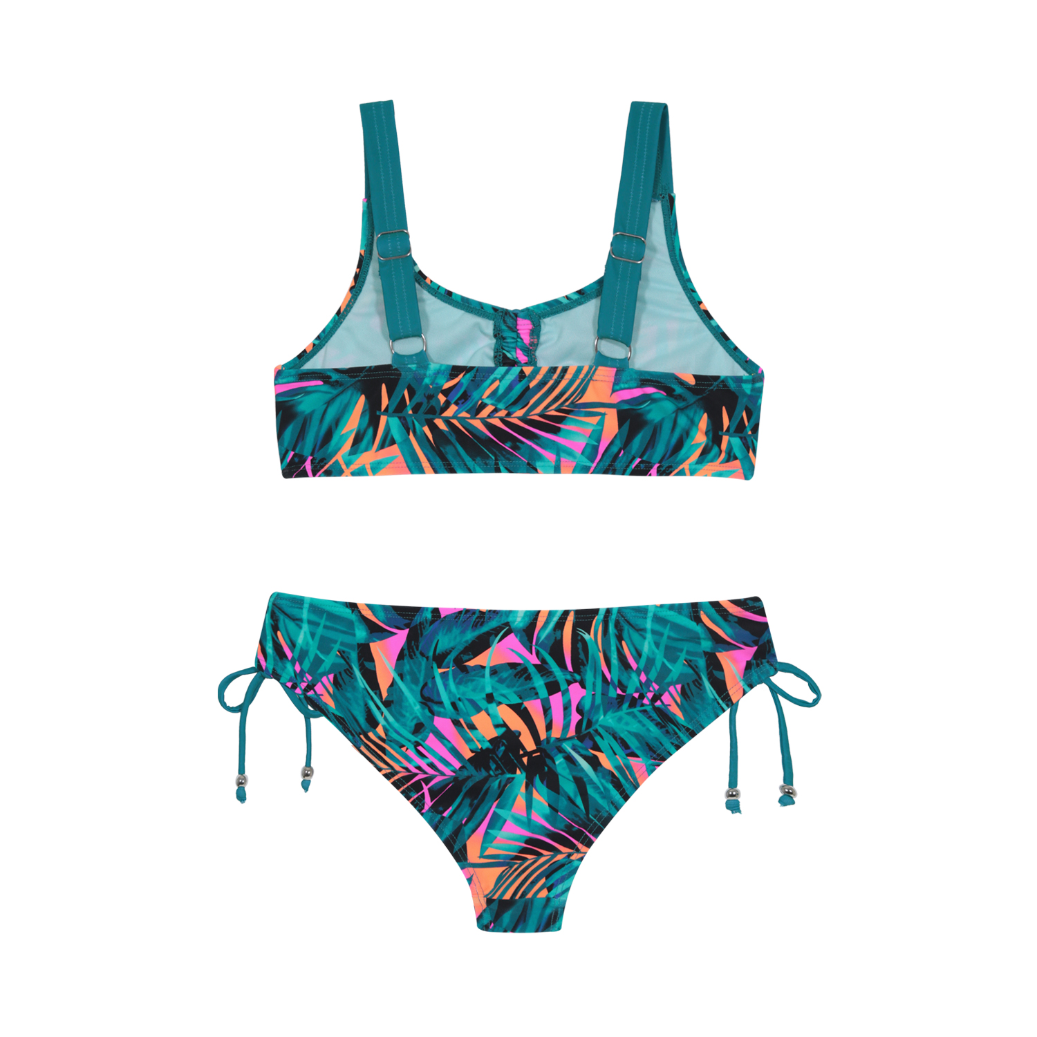 TRAJE DE BAÑO NIÑA TEENS BIKINI  UV50 AOP H2O WEAR EN COLOR NEGRO - 3