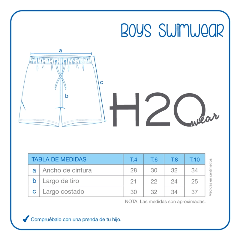 TRAJE DE BAÑO NIÑO SHORT ESTAMPADO H2O WEAR VERDE - 4