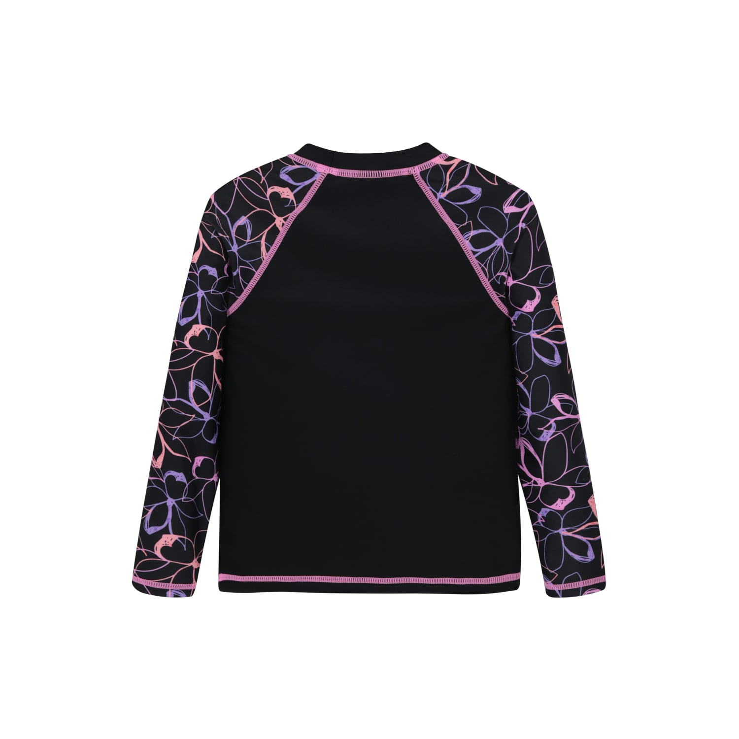 TRAJE DE BAÑO NIÑA POLERA UV50 M/LARGA H2O WEAR NEGRO - 3