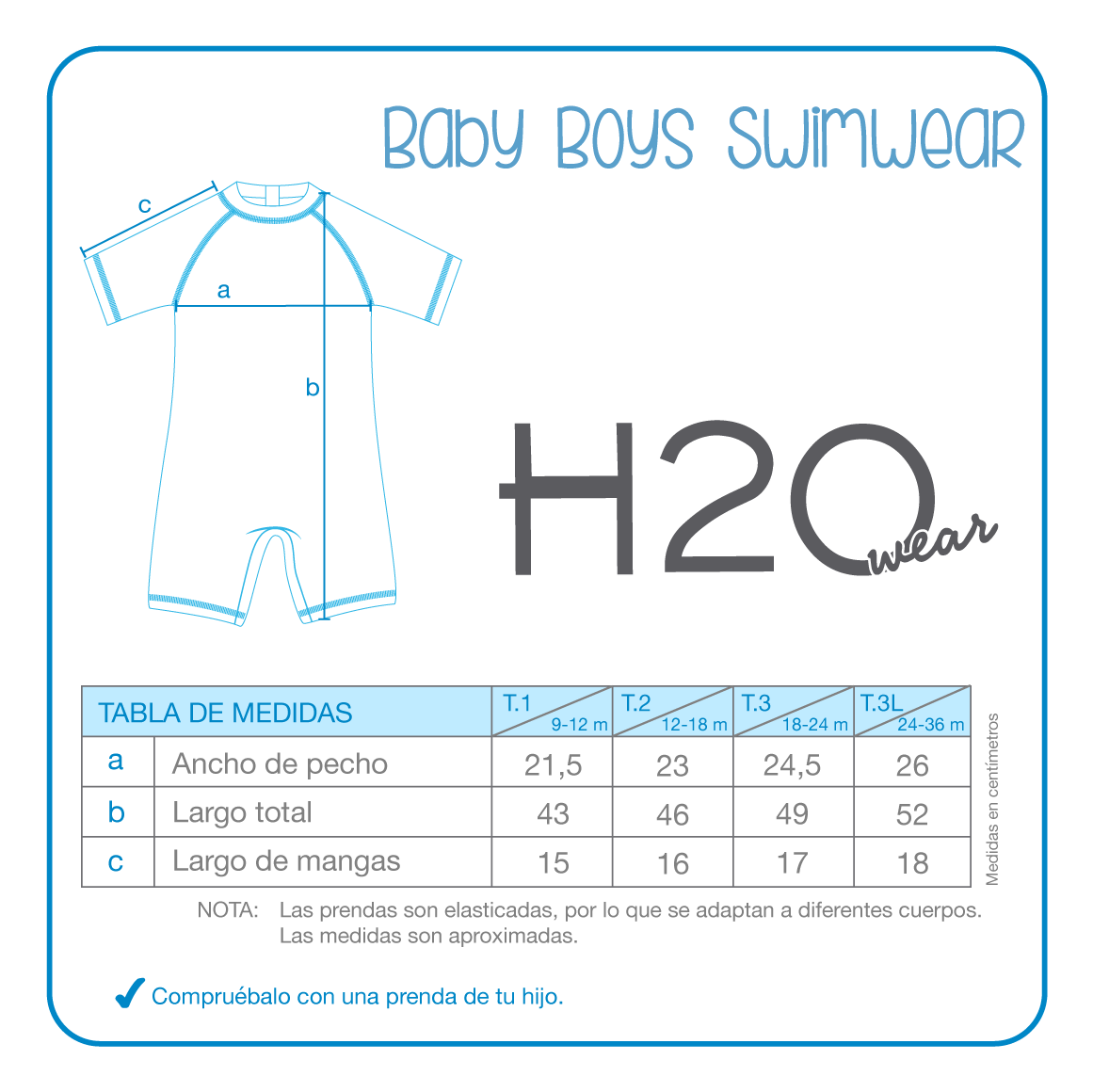 TRAJE DE BAÑO BEBE NIÑO BODY UV50 H2O WEAR CALIPSO - 4