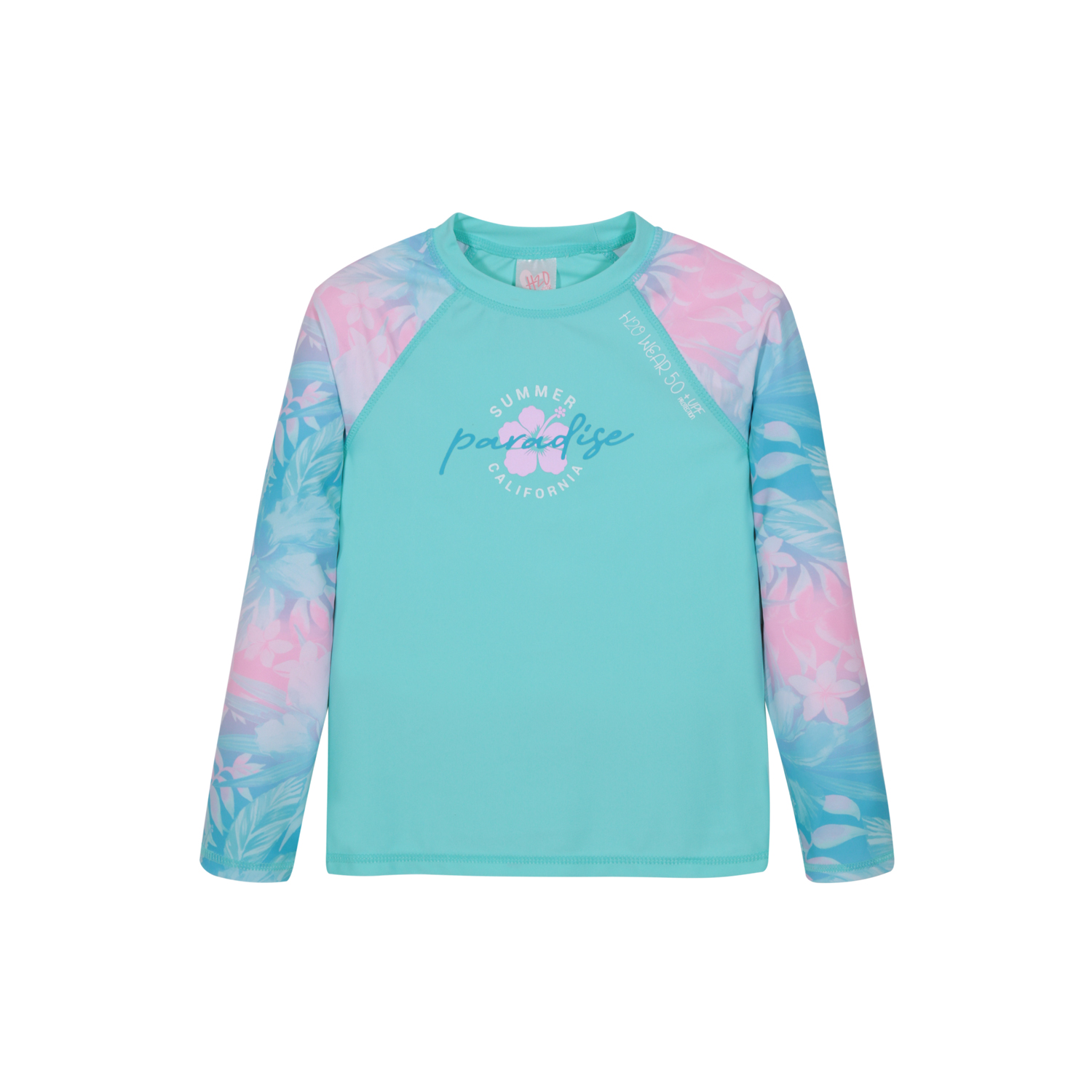 TRAJE DE BAÑO NIÑA POLERA UV50 M/LARGA H2O WEAR CALIPSO - 4
