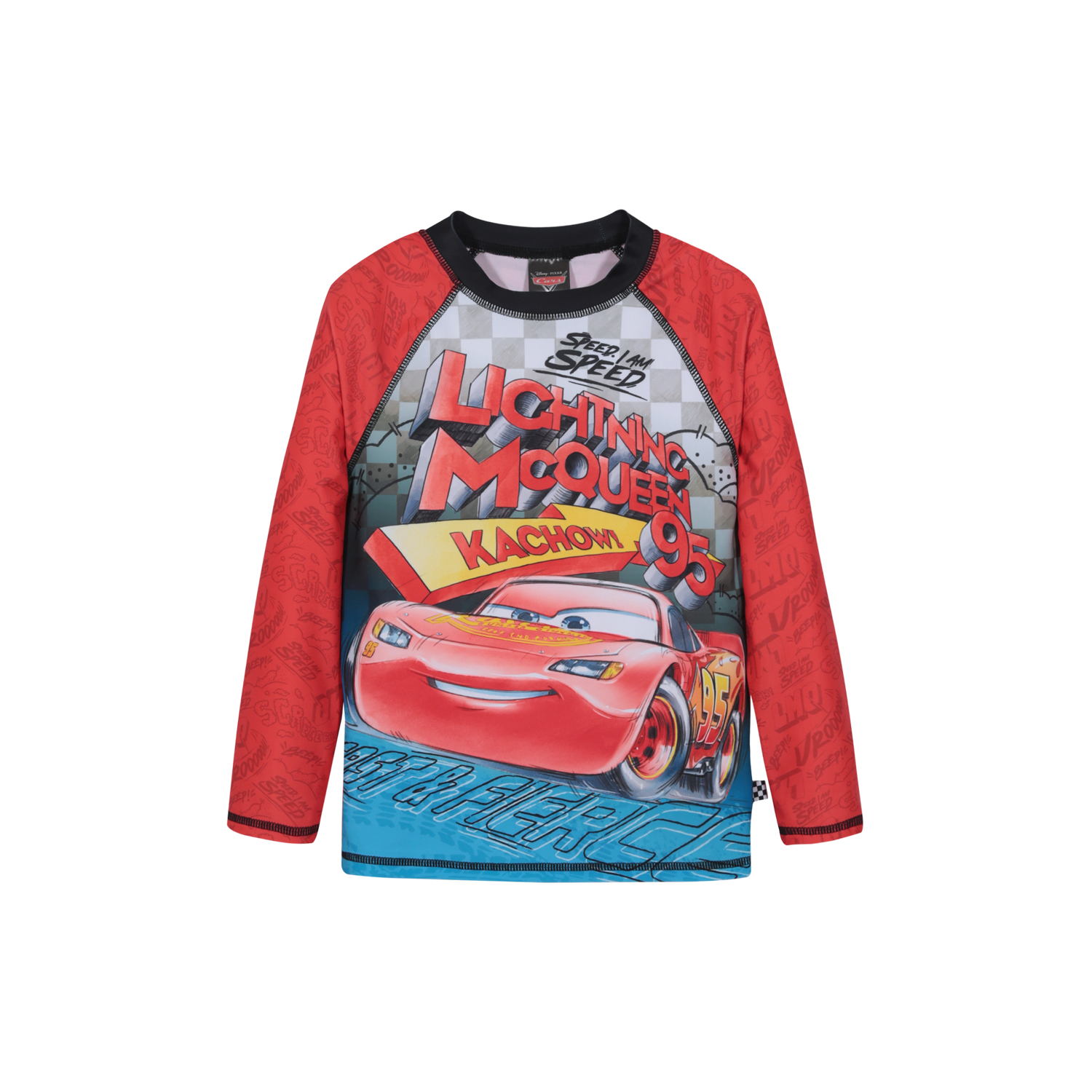 TRAJE DE BAÑO NIÑO POLERA UV50 M/LARGA CARS DISNEY - 1