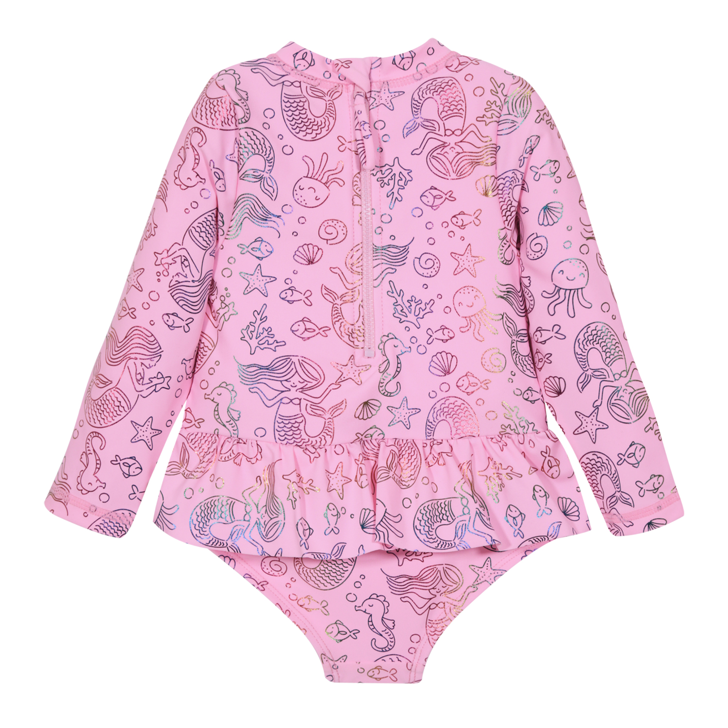 TRAJE DE BAÑO BEBE NIÑA ENTERO V50 M/LARGA VUELO CINTURA H2O WEAR - 3