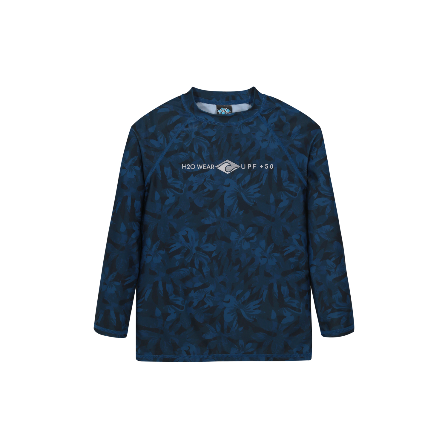 TRAJE DE BAÑO NIÑO POLERA UV50 M/LARGA H2O WEAR AZUL - 1