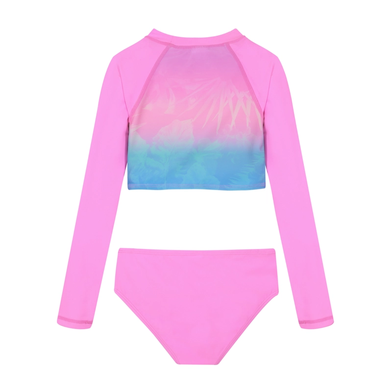 TRAJE DE BAÑO NIÑA TANKINI CROP TOP UV50 H2O WEAR FUCSIA - 3