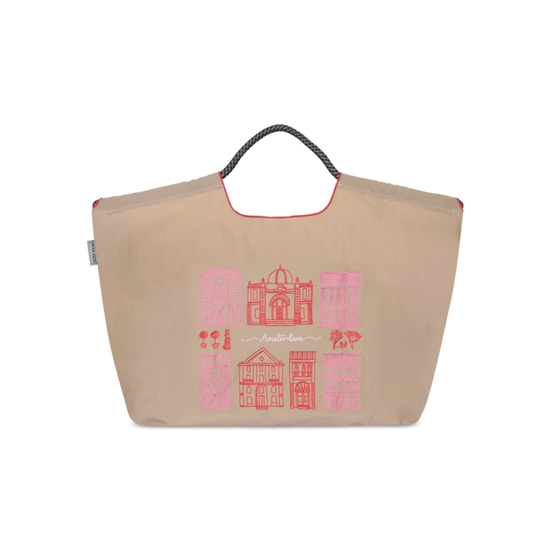 BOLSO BORDADO HOSES H2O WEAR BEIGE - 1