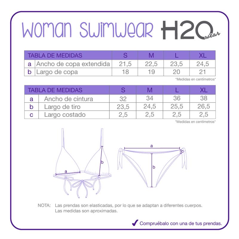 TRAJE DE BAÑO MUJER BIKINI SOFIA H2O WEAR NEGRO - 8
