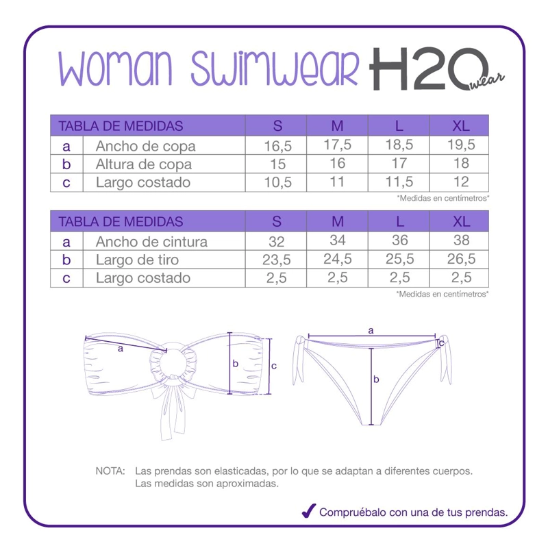 TRAJE DE BAÑO MUJER BIKINI STRAPPLES GRETA H2O WEAR BEIGE - 8