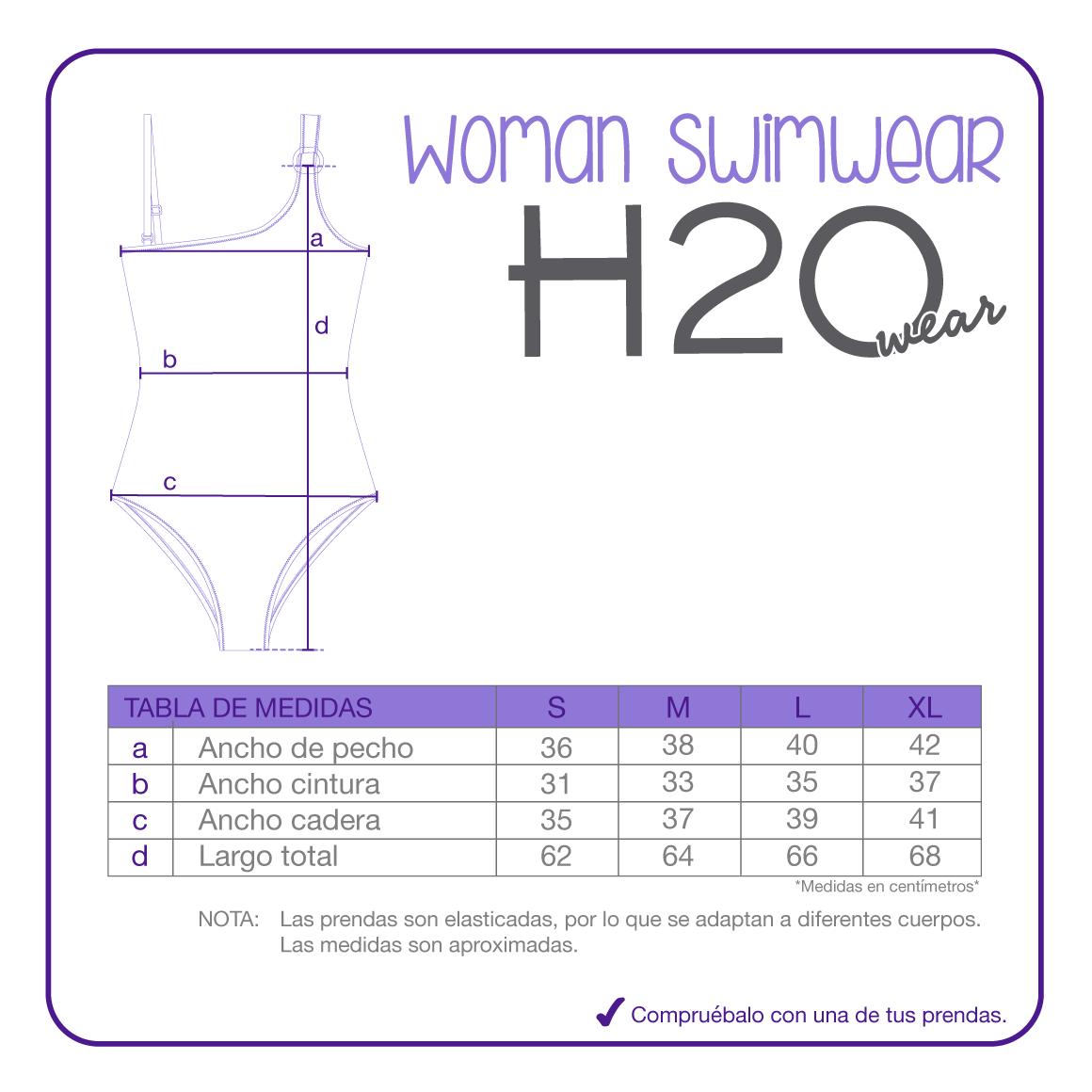 TRAJE DE BAÑO MUJER 1 HOMBRO ISIDORA H2O WEAR NEGRO - 8