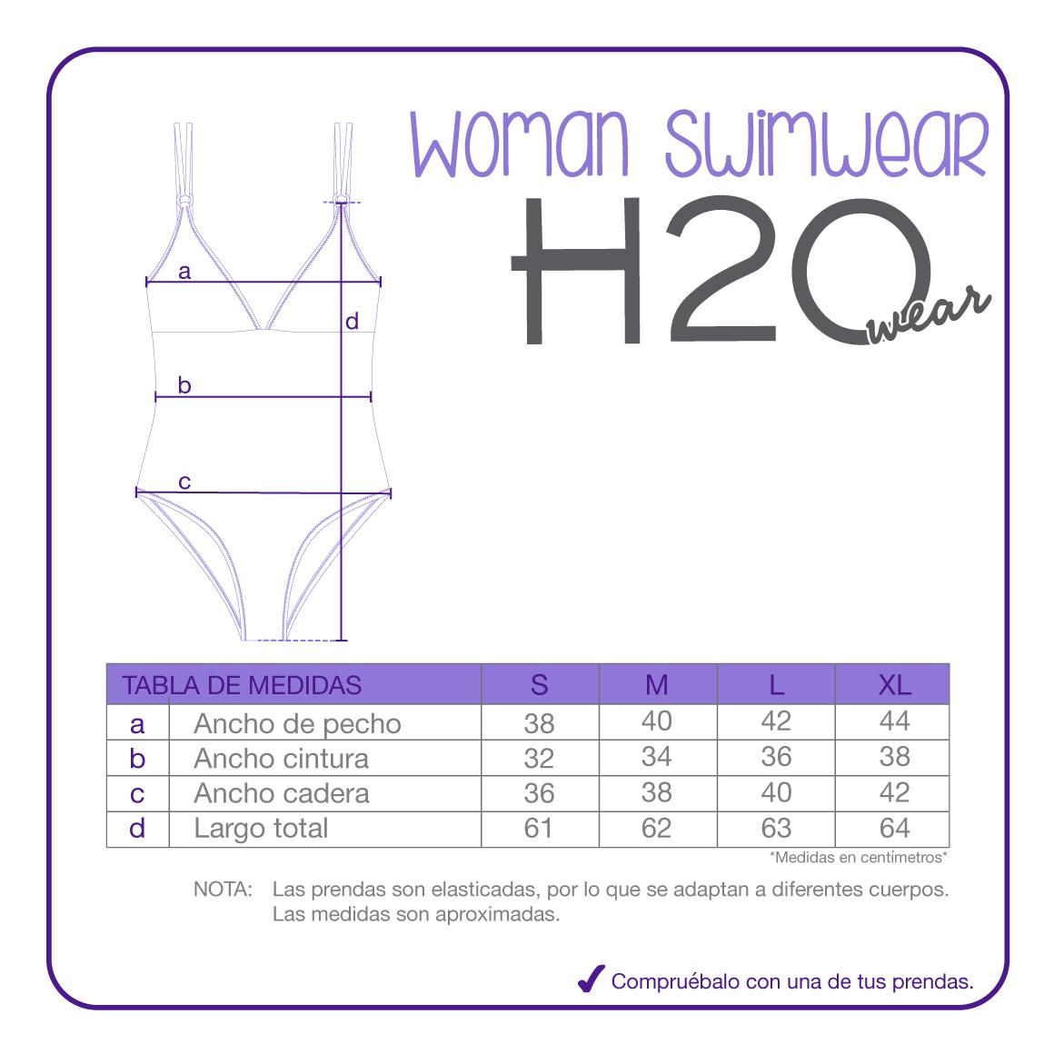TRAJE DE BAÑO MUJER BERNARDA H2O WEAR AZUL - 9